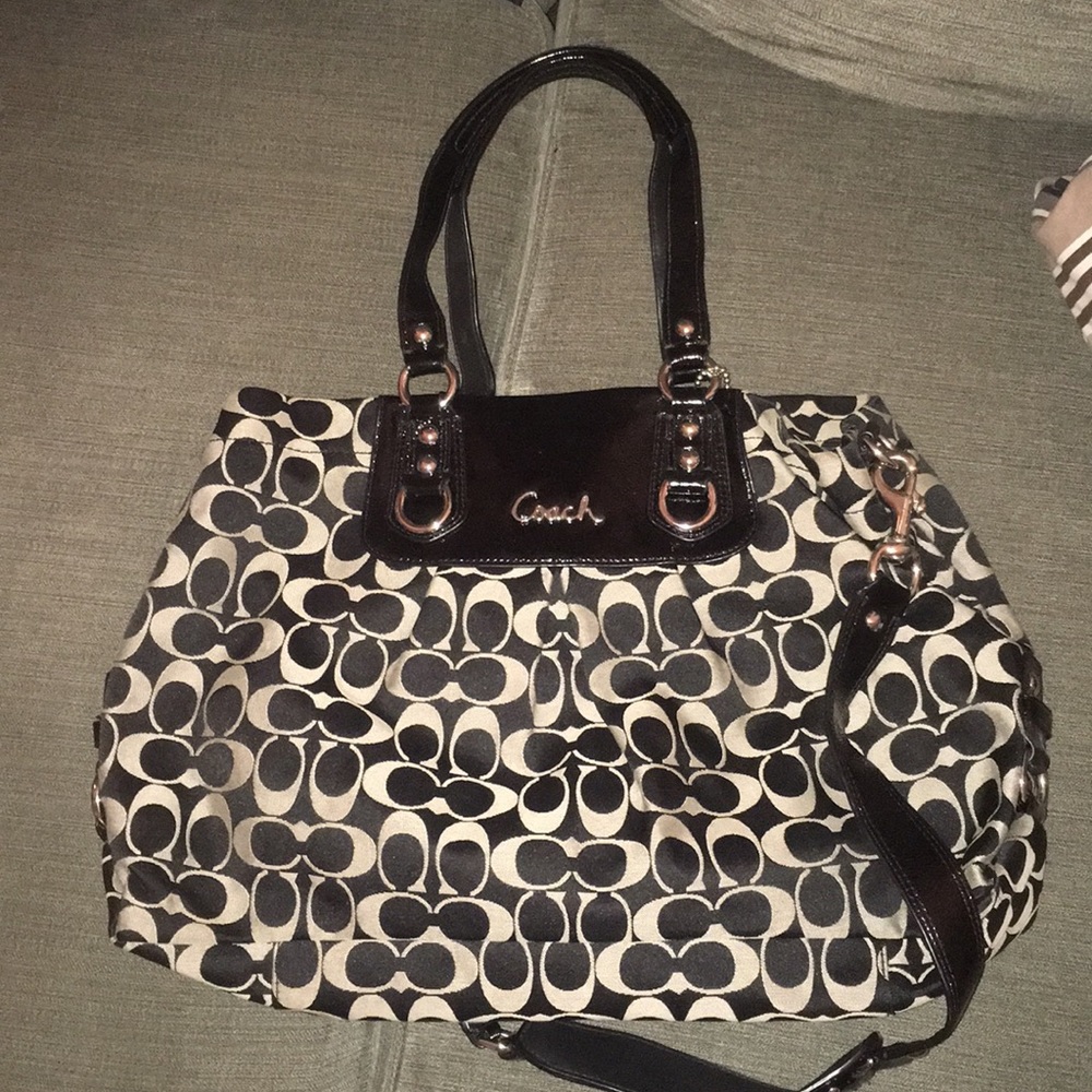 Coach bag, removable shoulder strap